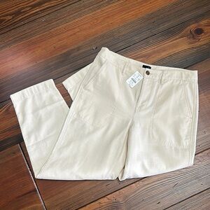 J. Crew Cream Chinos Versatile Cotton Blend